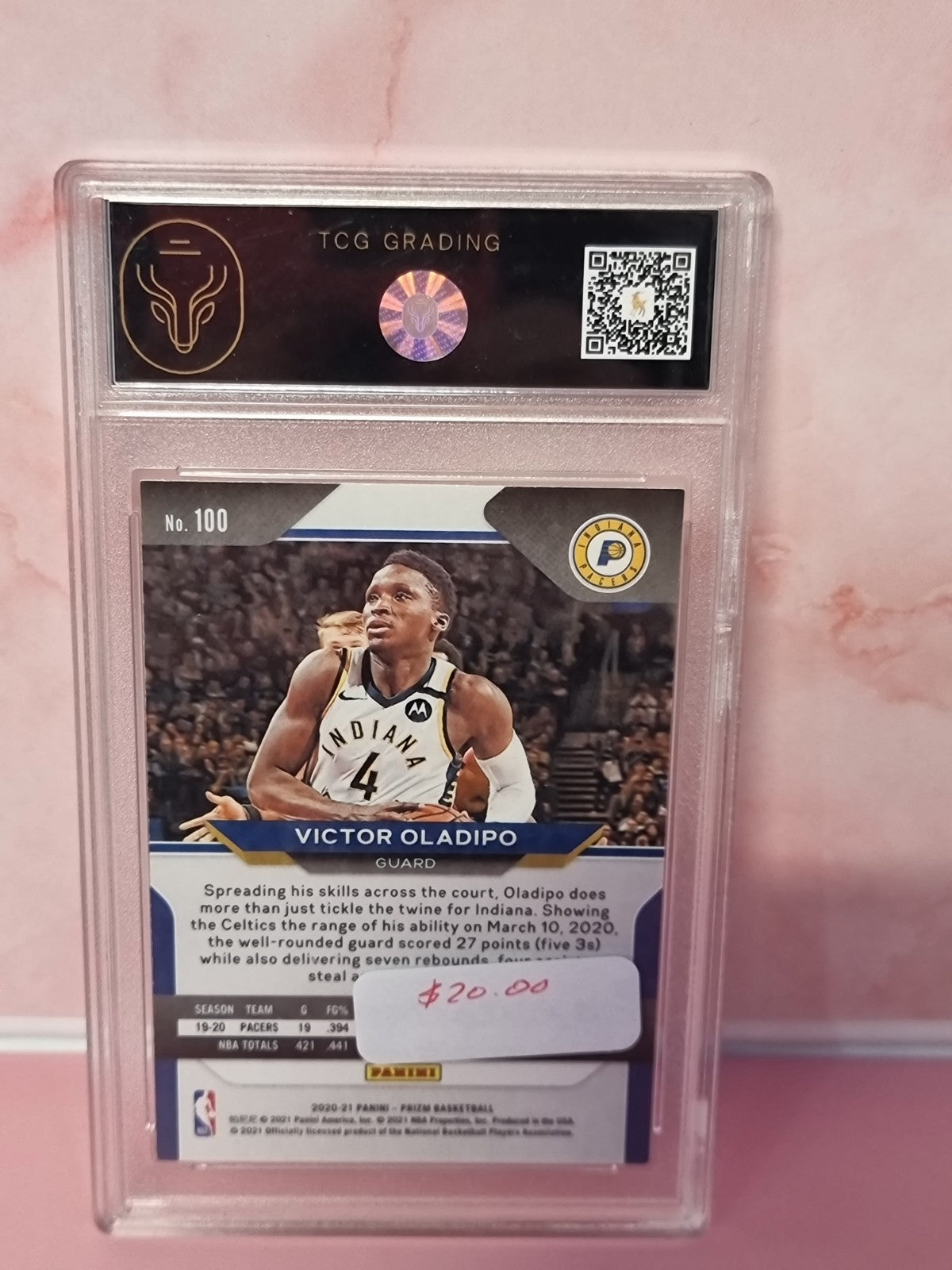 2020-21 Panini Prizm NBA Basketball Silver Victor Oladipo #100