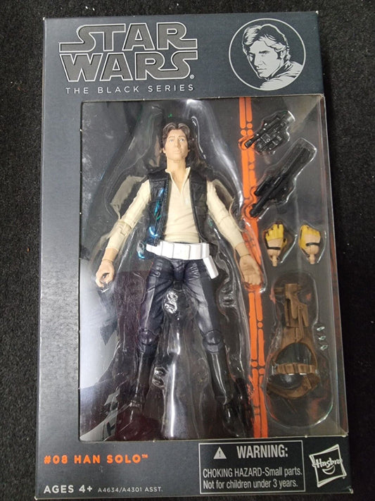 Star Wars Black Series Han Solo 6"  Figure Sealed 2013 Orange Line #08 