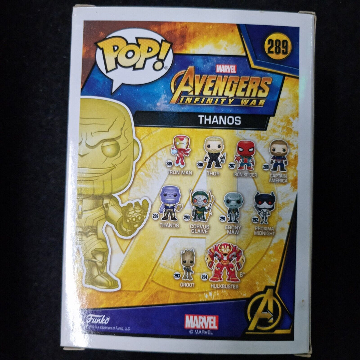 Avengers 3 Infinity War Thanos Yellow Chrome US Pop! Vinyl Collectible Figure