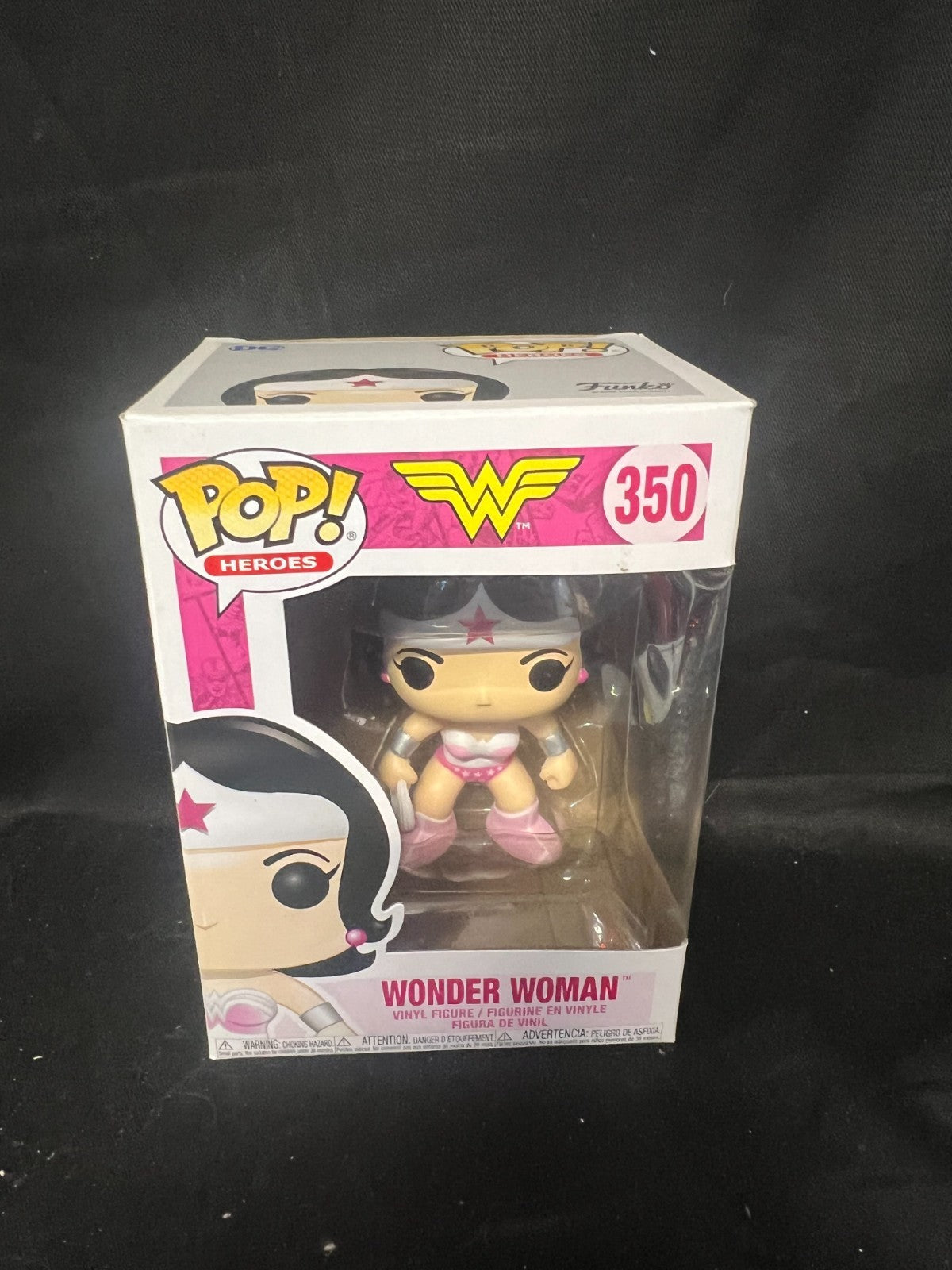 Wonder Woman PINK BREAST CANCER Awareness #350 FUNKO Pop! Vinyl