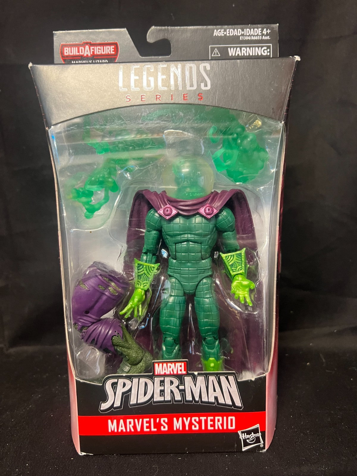 Marvel Legends Lizard BAF Series Green Head Mysterio