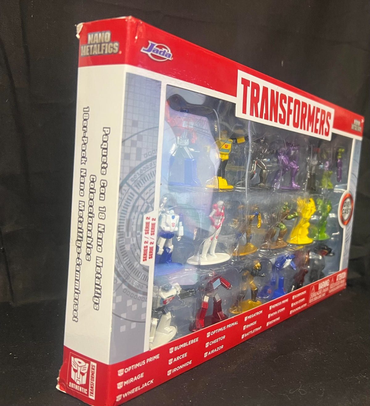 Jada Transformers 1.65" - 18 Pack (Wave 3) Diecast Figures Nano Metalfigs 34282