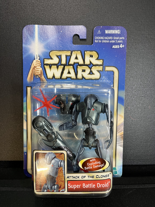 Super Battle Droid Star Wars AOTC Carded 3.75 Action Figure