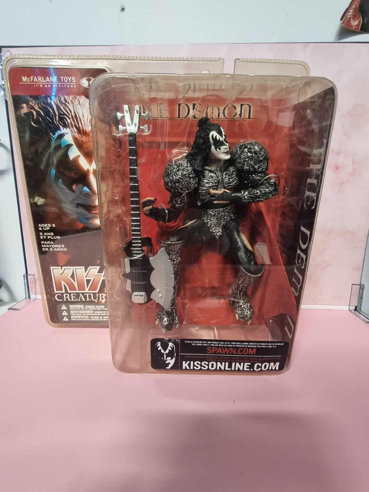 McFarlane KISS Creatures; The Fox; The Demon; The Space Ace - 4 Carded Figures