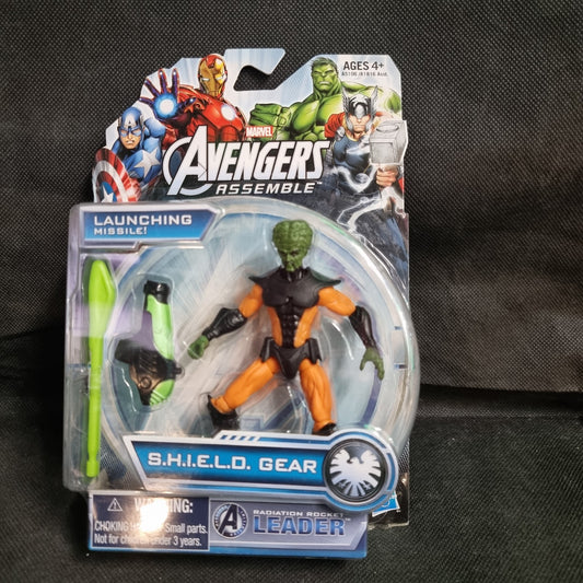 LEADER AVENGERS FIGURE RADIATION ROCKET SHIELD GEAR MARVEL HASBRO 