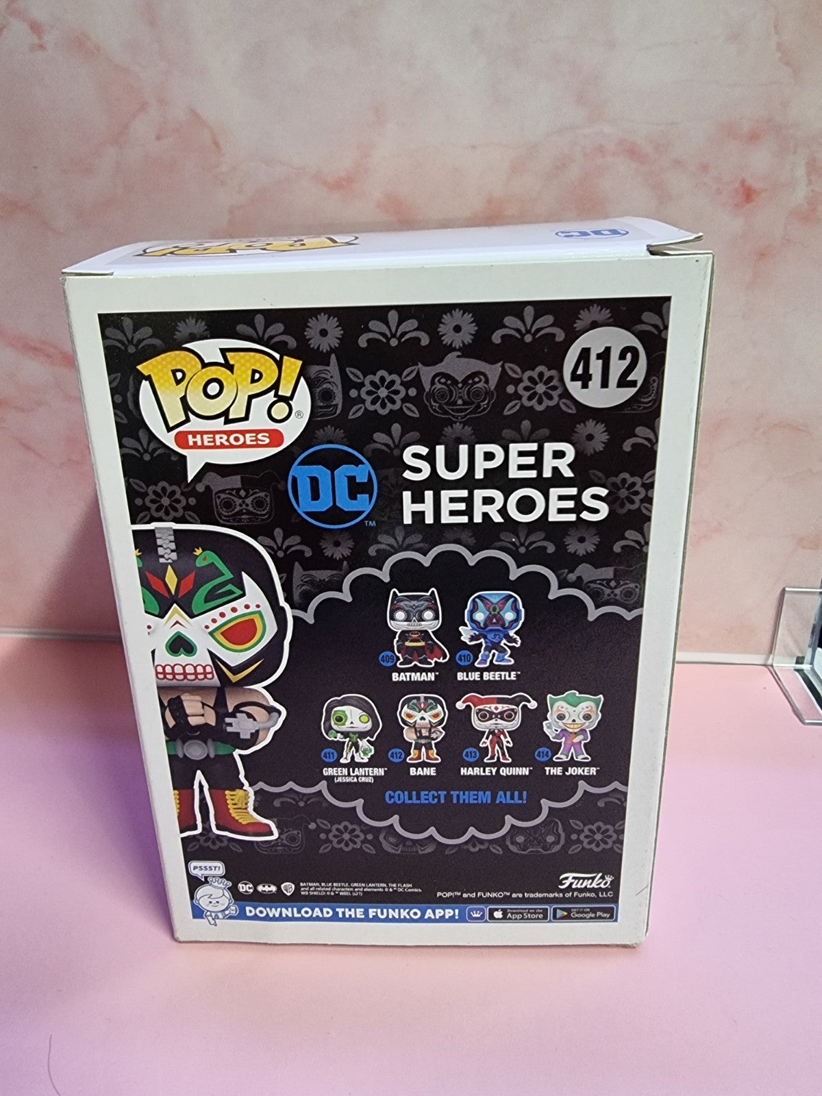Funko POP Pop! Heroes: Dia De Los DC - Bane # 412 Vinyl Figure