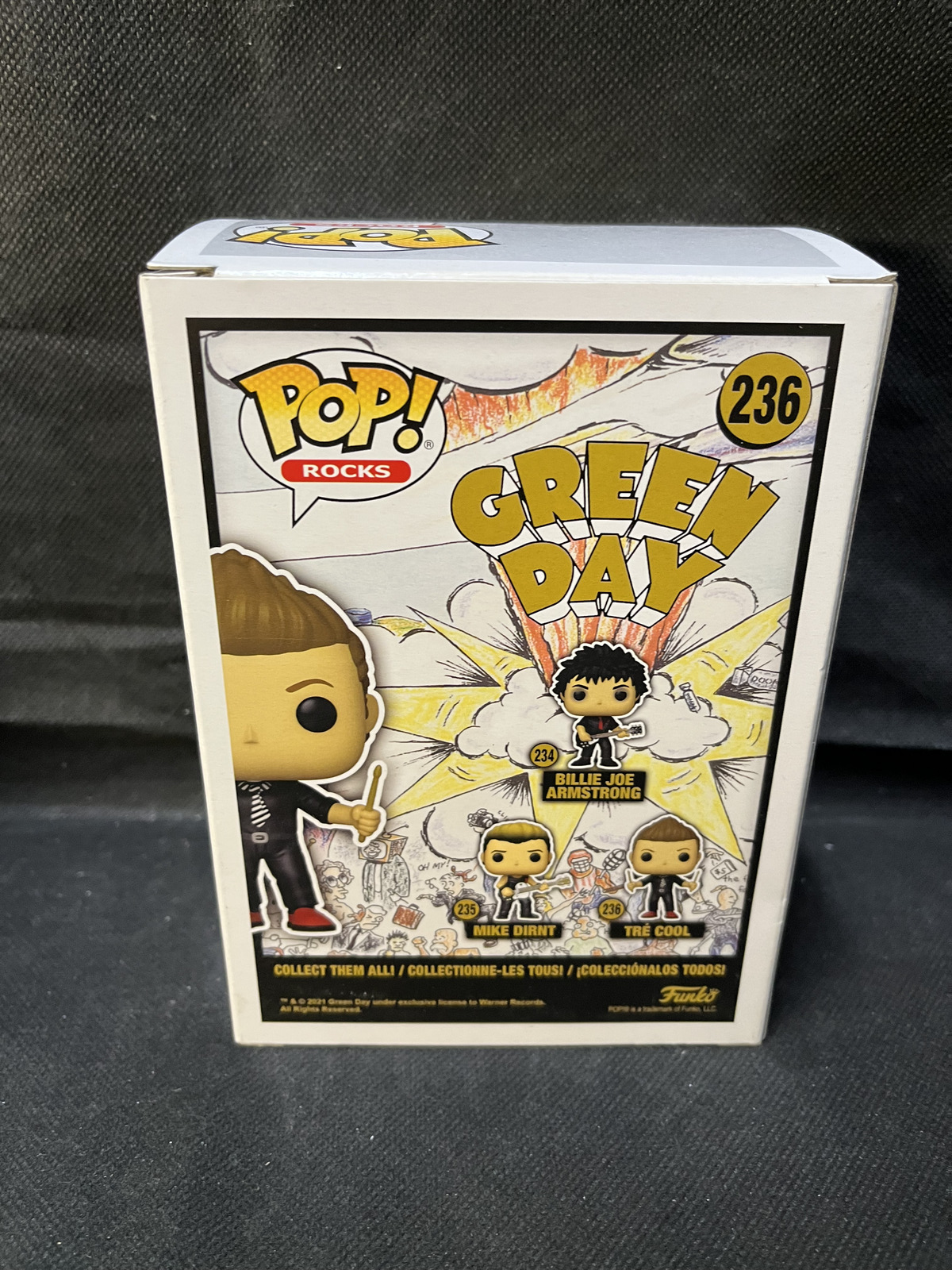 Green Day Tre Cool Funko Pop Vinyl #236