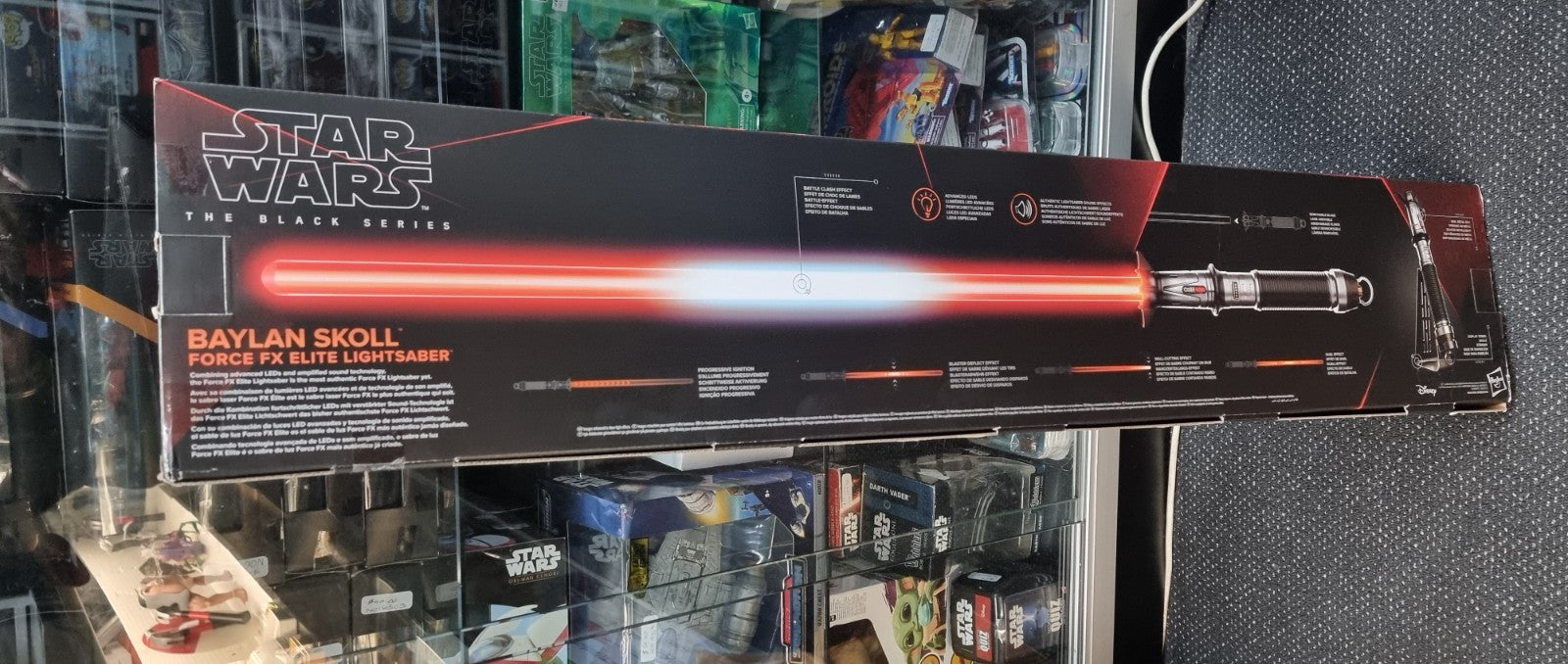 Star Wars The Black Series: Force FX Elite Baylan Skoll Lightsaber NEW