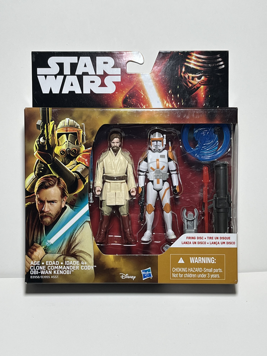 Clone Commander Cody & Obi-Wan Star Wars TFA 3.75 Action Figure 2 Pack