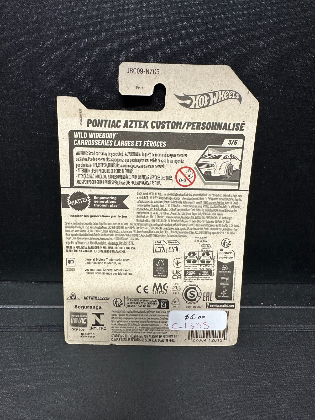 Hot Wheels  Pontiac Aztek Custom #205  Wild Widebody 3/5 A80