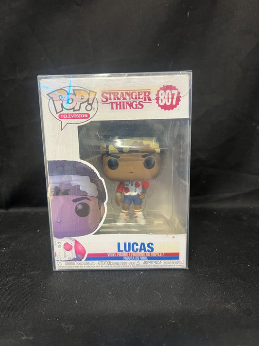 Television Funko Pop - Lucas - Stranger Things - No. 807 - Free Protector