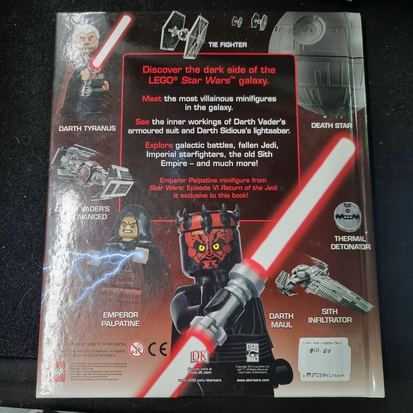 Star Wars Lego (R), The Dark Side by DK (2014), no minifigure