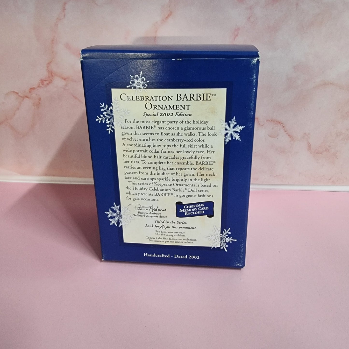 2002 Special Edition Hallamrk's Keepsake Celebration Barbie Ornament