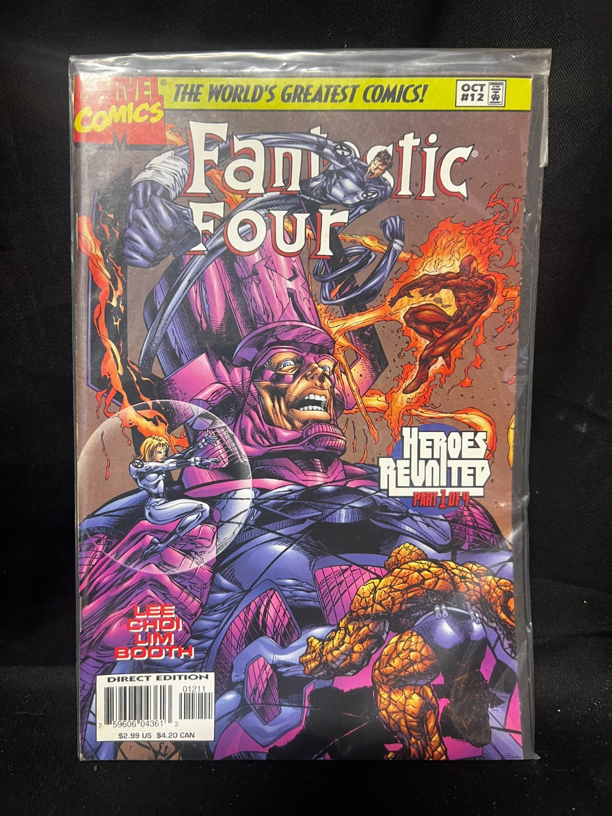 1997 Marvel-Fantastic Four #12 Heroes Reunited & #13- World War 3=Part 1 of 4=NM