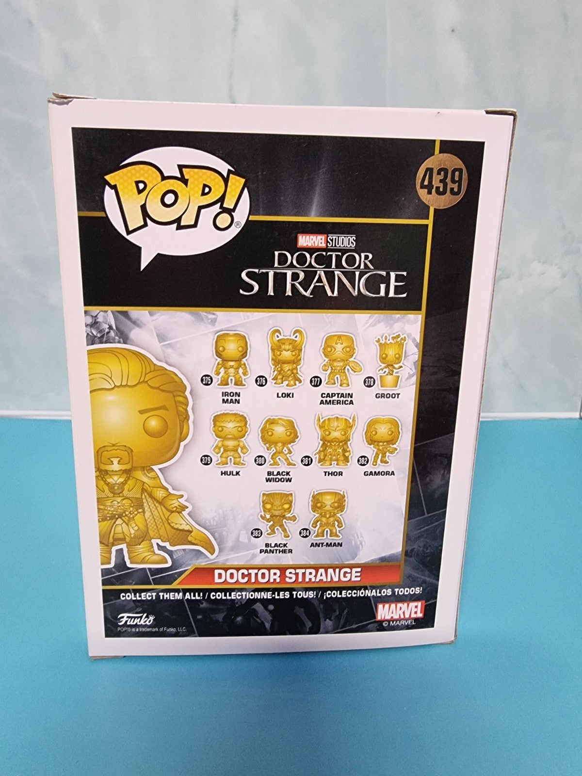 Funko Pop Doctor Strange Gold Chrome # 486 Marvel Studios The First Ten Years