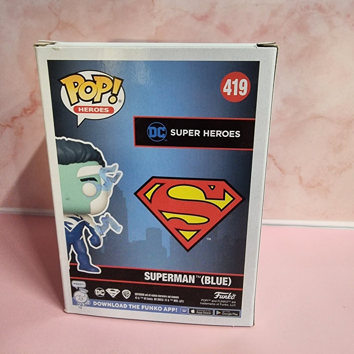 Superman Blue NYCC #419 Funko Pop Vinyl