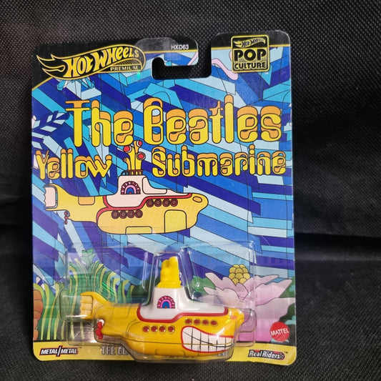 2025 Hot Wheels Premium Pop Culture The Beatles Yellow Submarine 1:64 Diecast