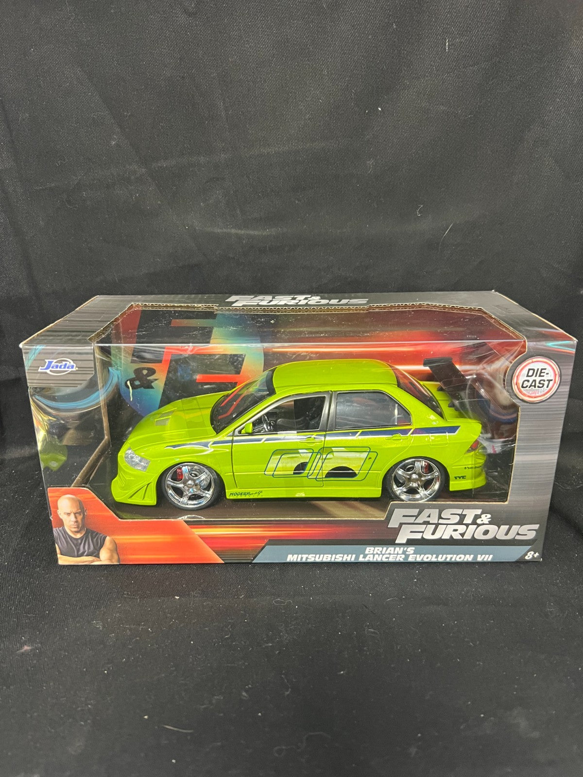 Jada Fast and Furious Brian's Mitsubishi Lancer Evolution VII 1:24 Scale Die-Cas