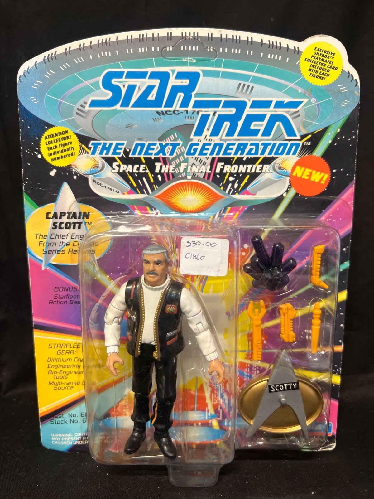 1993 Star Trek Next Generation Captain Scott Action Figure
