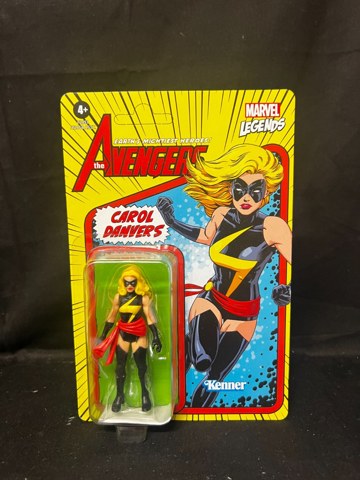 Hasbro Marvel Legends Series 10cm Retro 375 Collection Carol Danvers Figure