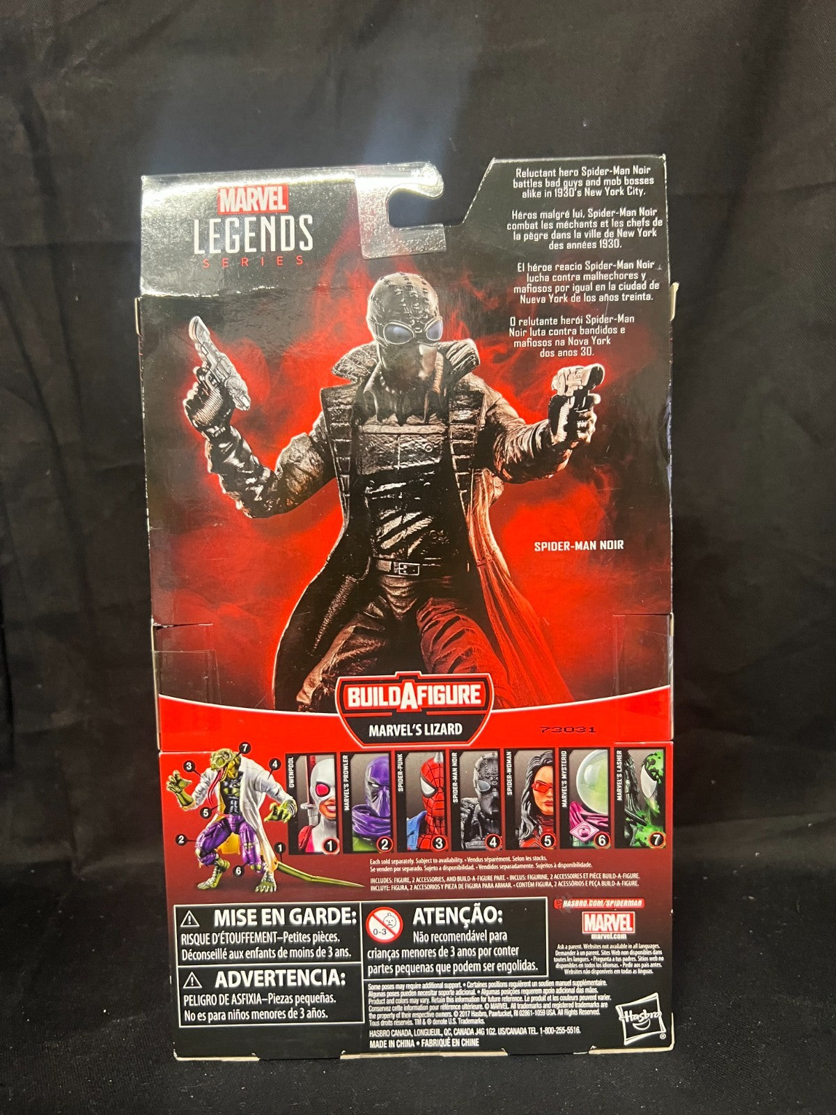 Hasbro  2017 Marvel Legends Spider-Man Noir Lizard  SEALED