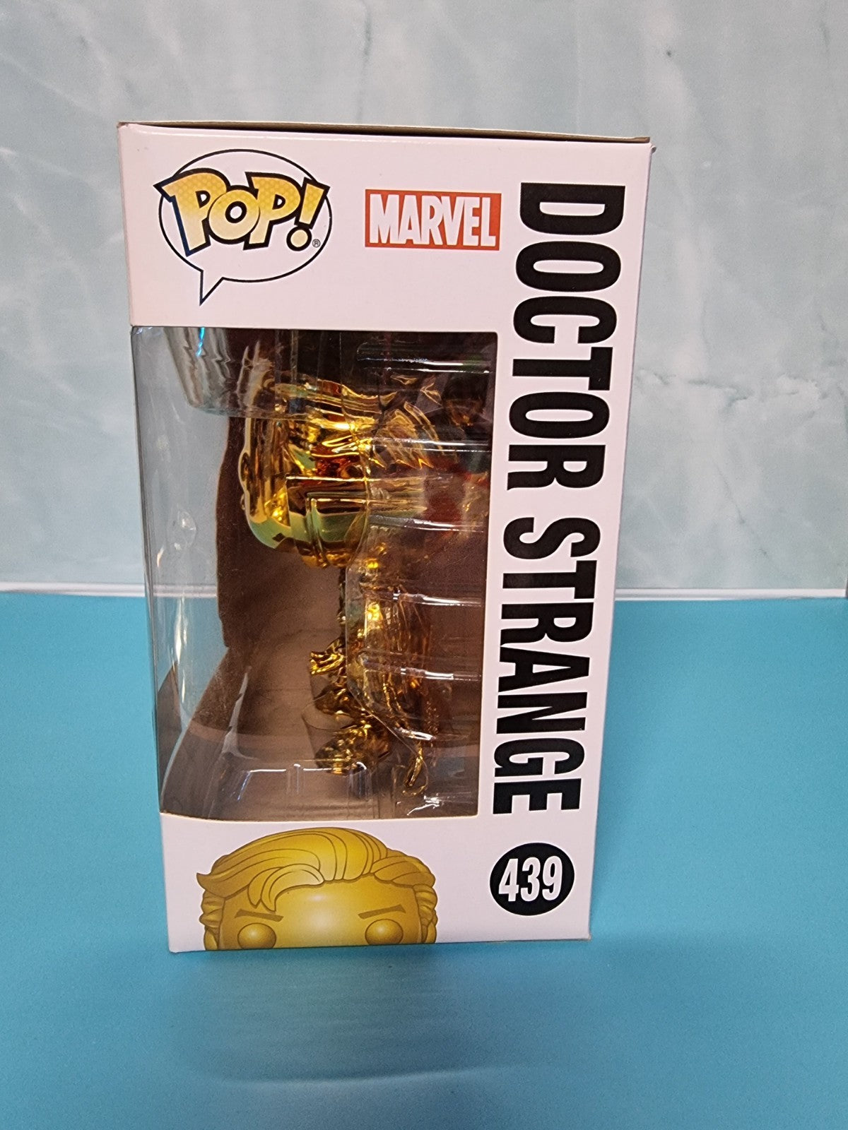 Funko Pop Doctor Strange Gold Chrome # 486 Marvel Studios The First Ten Years