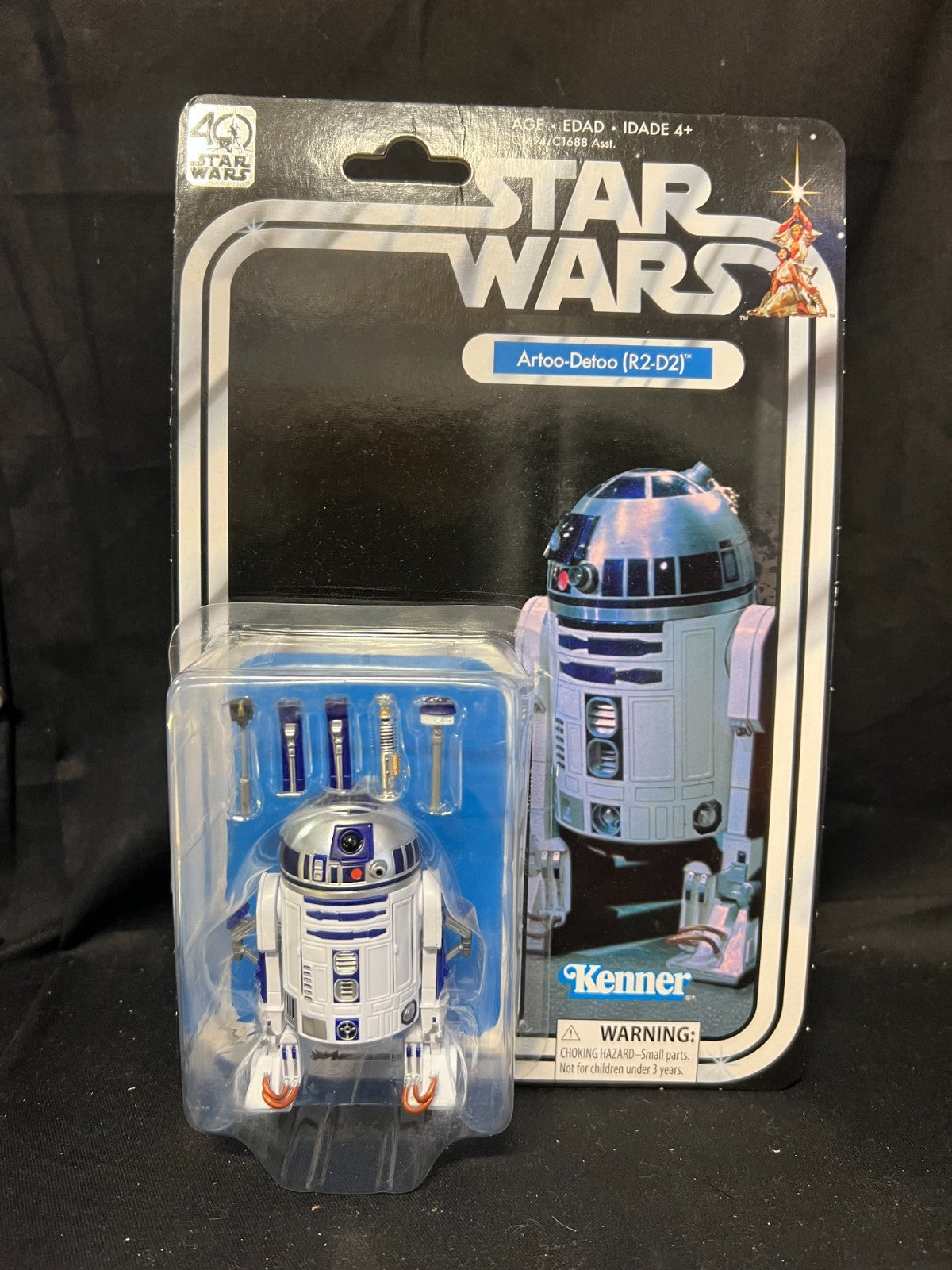 star wars R2-D2 artoo detoo r2d2 figure 40th anniversary kenner new moc