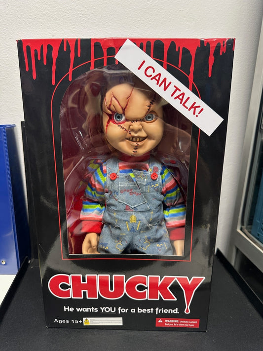 Mezco Toyz Chucky Talking Scarred Bride of Chucky Action Figure