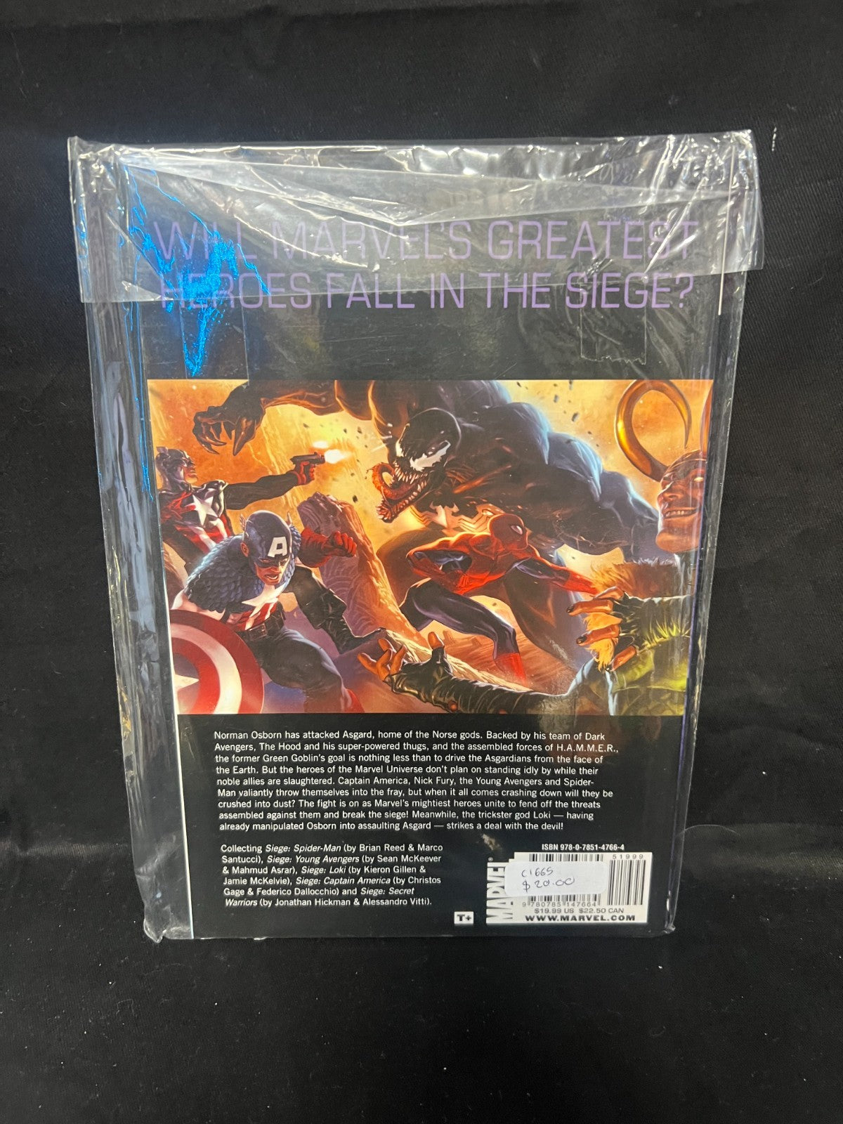 Siege Battlefield Hardcover graphic Novel (b21) Marvel