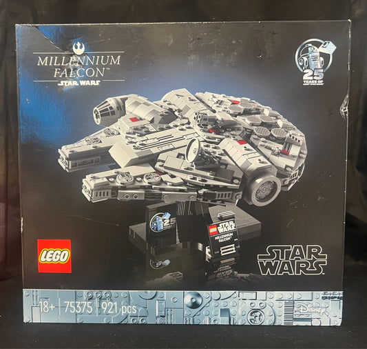 1 x lego star wars 75375 millennium falcon 25 year anniversary brand new in box