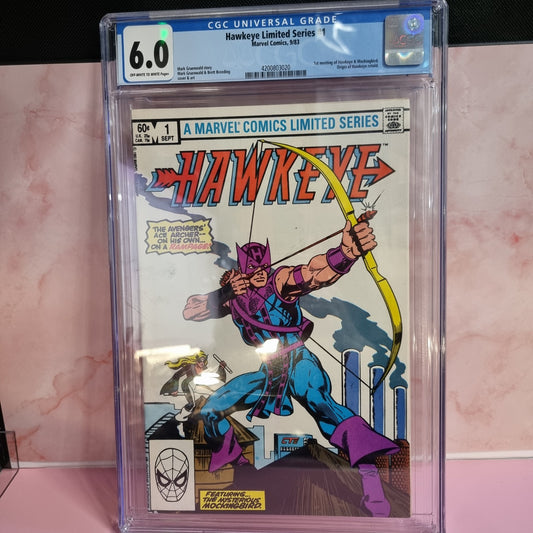Hawkeye Limited Series #1 CGC 6.0 (1983) 1st Meeting w/Mockingbird ~ Marvel