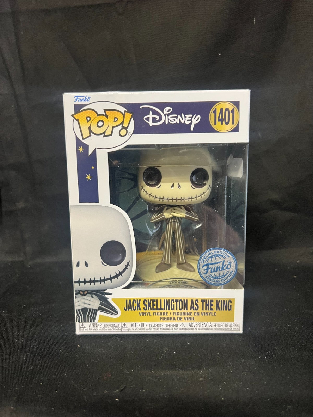 Funko Pop Vinyl 1401 Jack Skellington As King Nightmare Before Christmas Disney