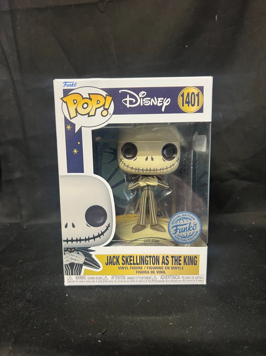 Funko Pop Vinyl 1401 Jack Skellington As King Nightmare Before Christmas Disney