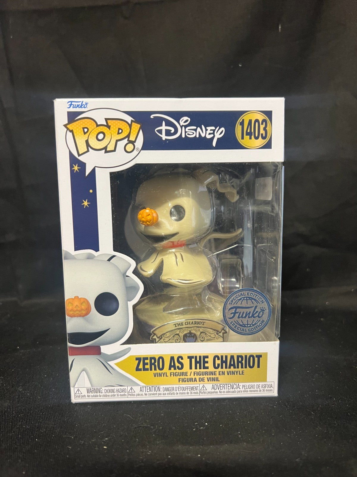 The Nightmare Before Christmas - Zero as the Chariot Pop! Vinyl Figure "New"
