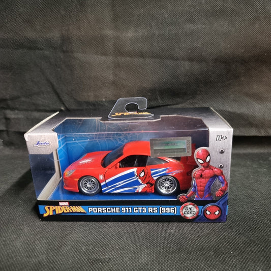 PORSCHE 911 GT3 RS (996) RED "SPIDER-MAN" 1/32 DIECAST MODEL CAR BY JADA