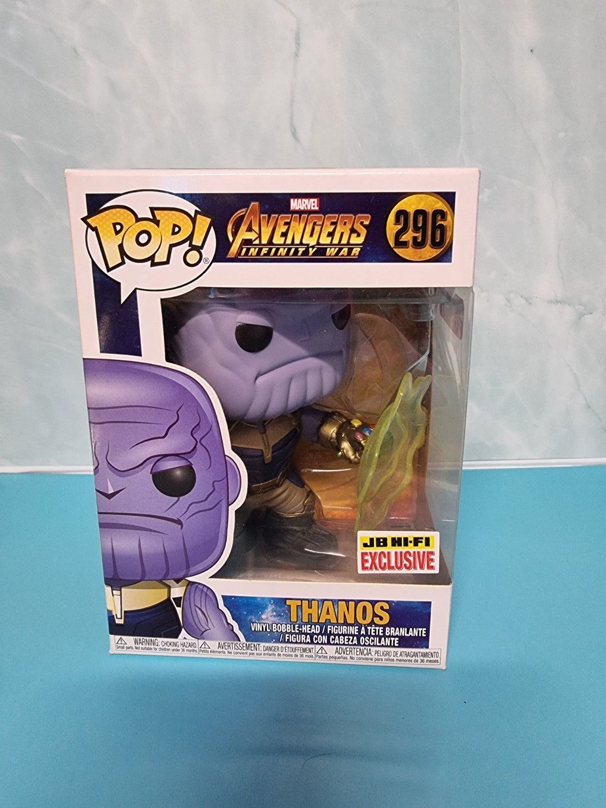 FUNKO POP MARVEL THANOS MIND STONE JB HI-FI EXCLUSIVE AVENGERS INFINITY WAR 296