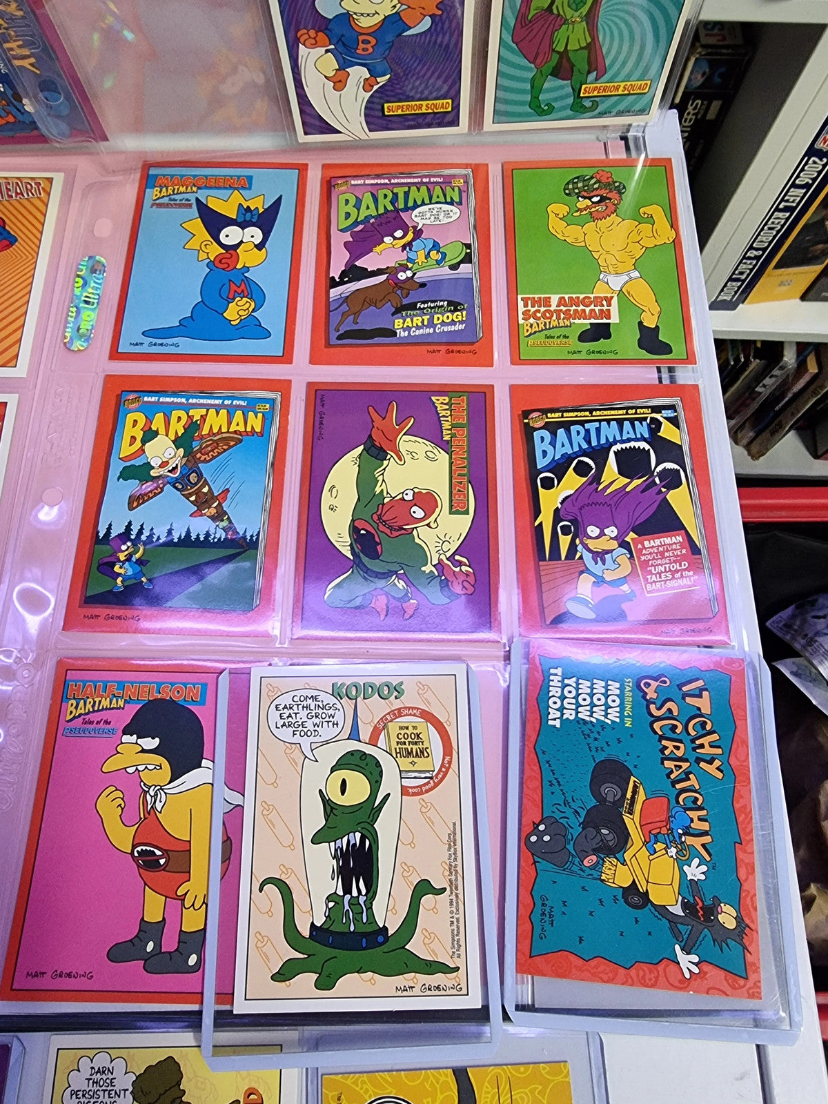 Simpson Mixed Trading Card Set 40 Cards