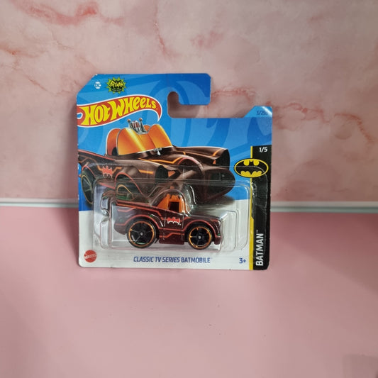 2023 Hot Wheels Batman 1/5 Classic TV Series Batmobile 1:64 Dark Red