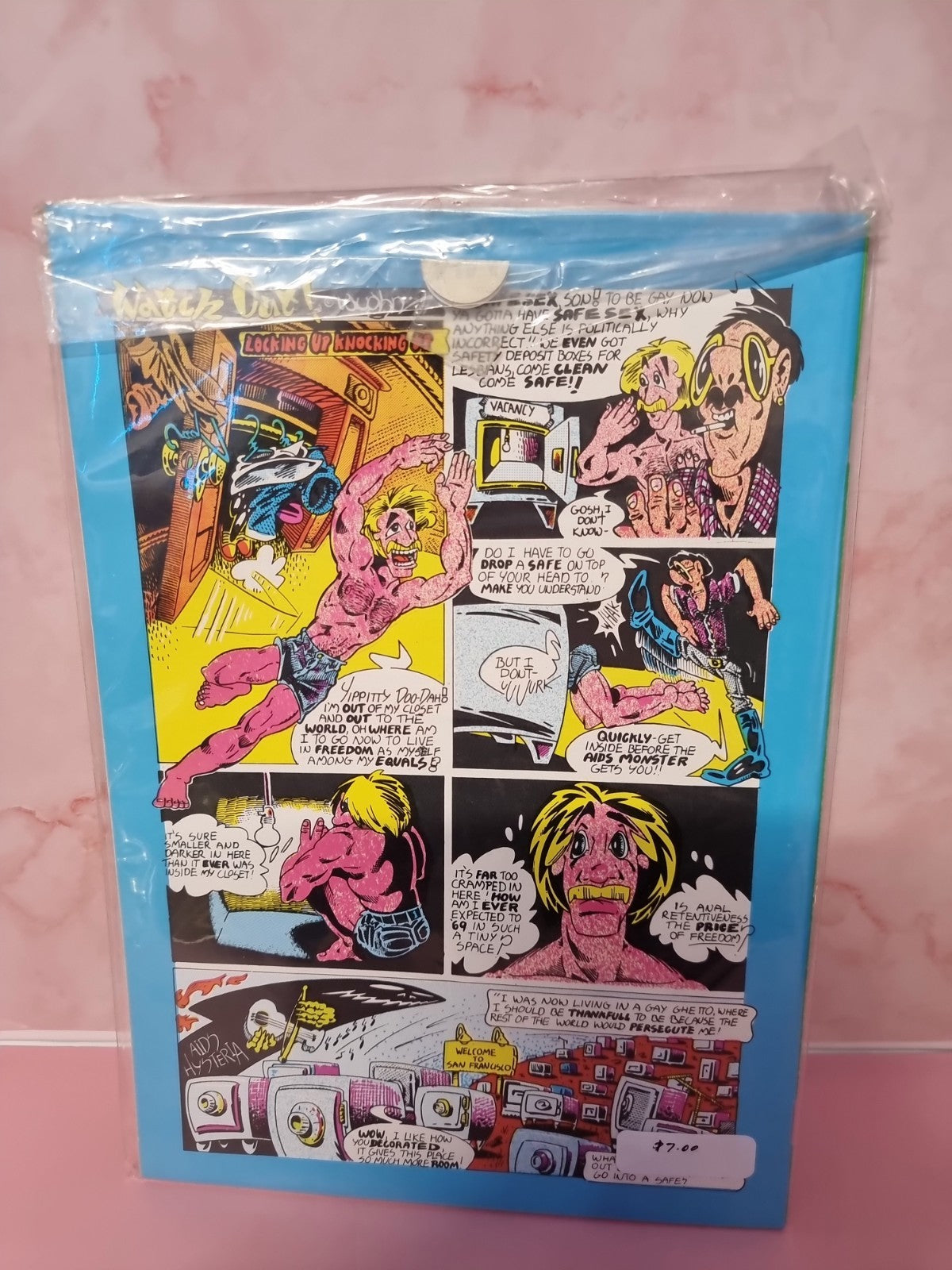 WATCH OUT COMIX NO.1 FROM 1986 FIRST PRINT (GAY SATIRE FROM SAN FRANCISCO)