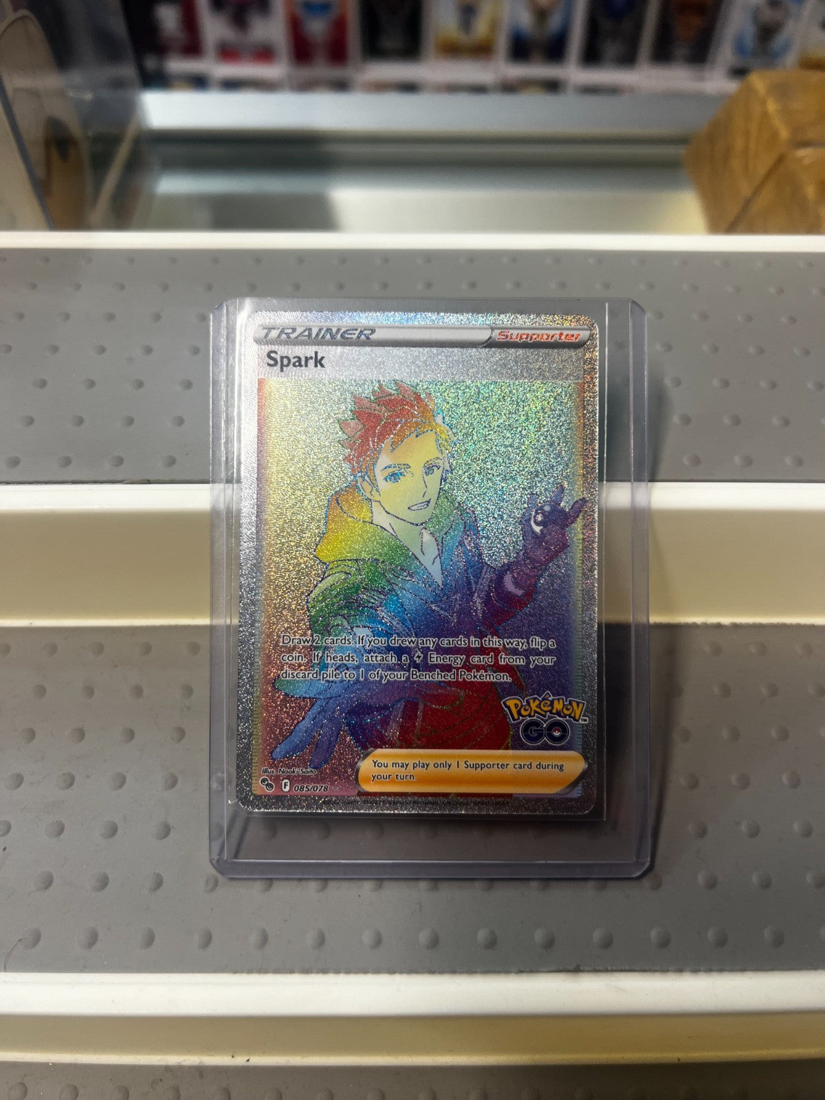 Pokemon GO - SPARK SECRET RARE TRAINER - 085/078 - NM/M!