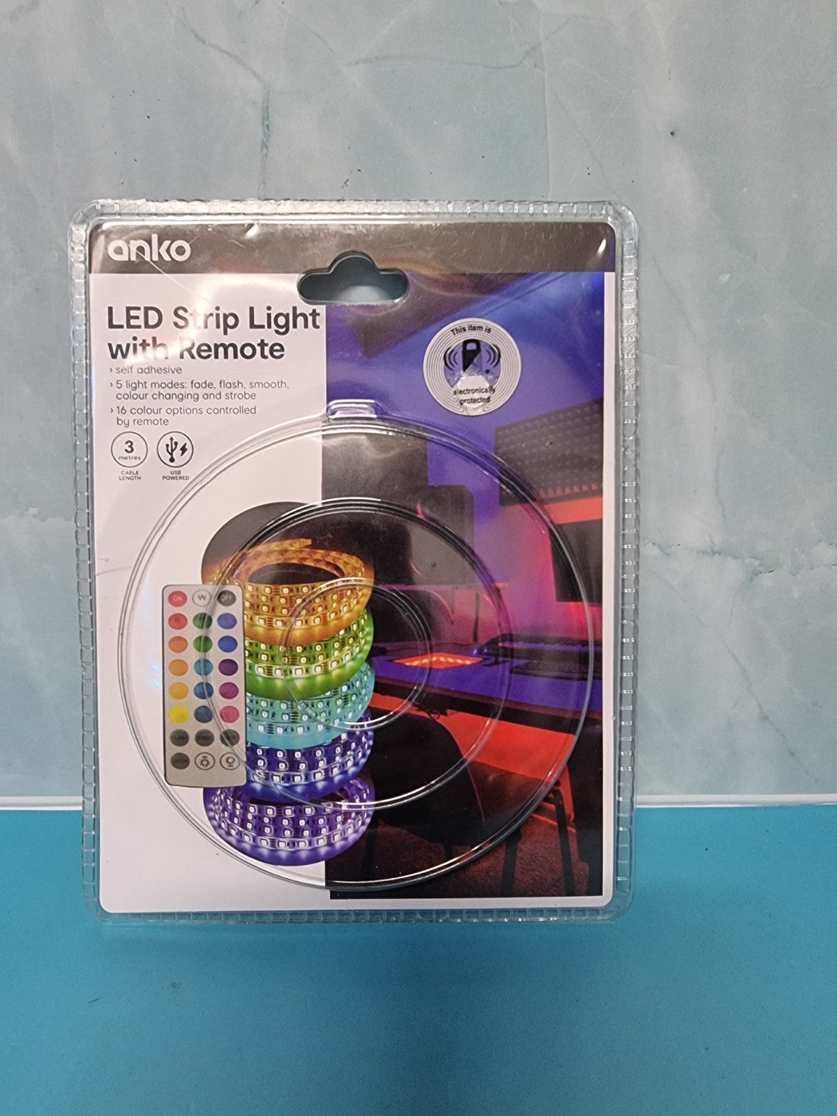 Anko LED Strip Light with Remote 3m