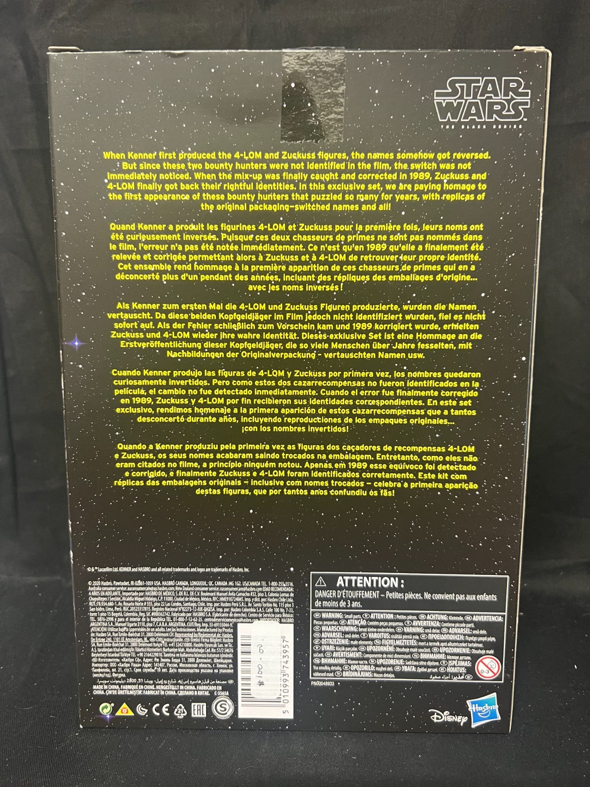 Star Wars Bounty Hunters 40th Anniversary Edition 4-LOM & Zuckuss  2020