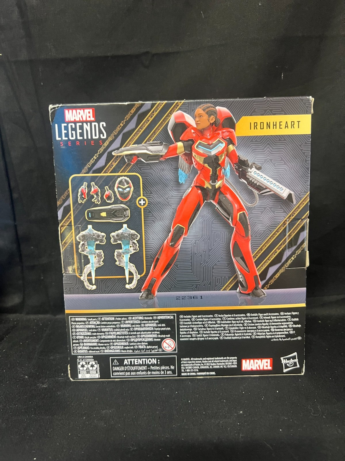 Black Panther Marvel Legends Series Black Panther Wakanda Forever Ironheart 6...