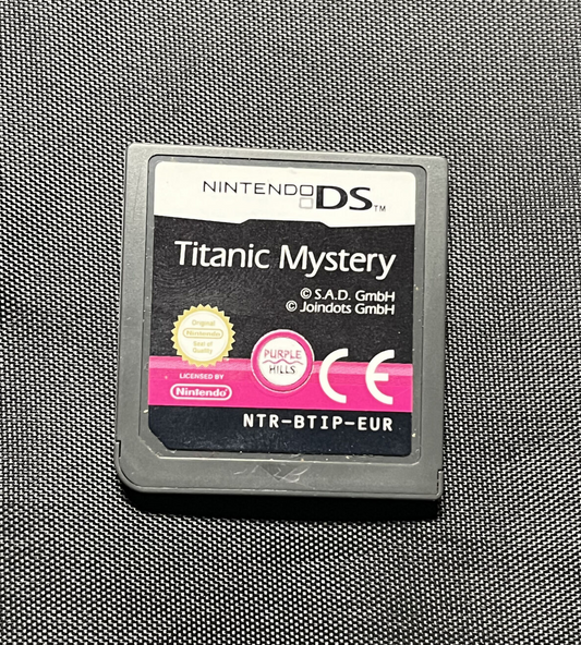 Titanic Mystery Nintendo DS Cartridge