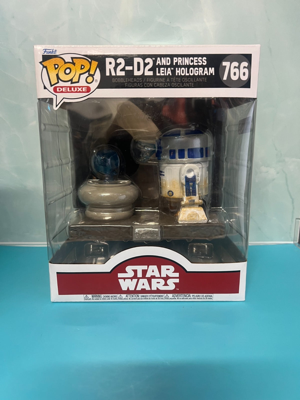 Funko Pop! Star Wars R2-D2 and Princess Leia Hologram #766