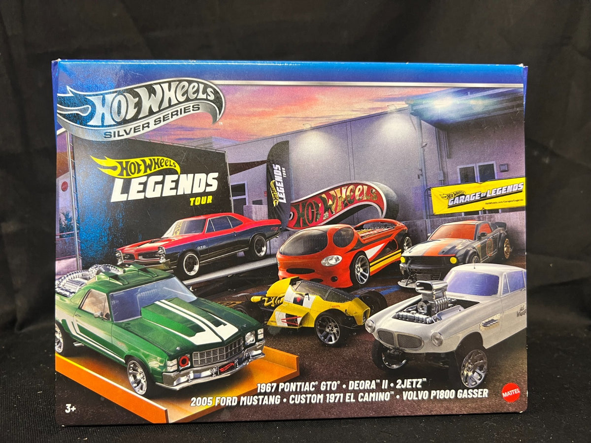 Hot Wheels Silver Series Legends Tour 5-Pack Diecast Cars Collectible New