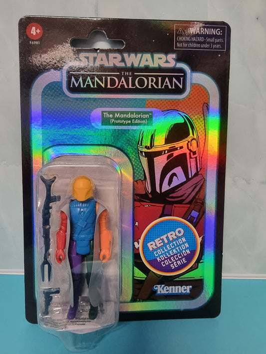 Star Wars Vintage Collection Mandalorian Retro Prototype Edition Kenner (Blue)