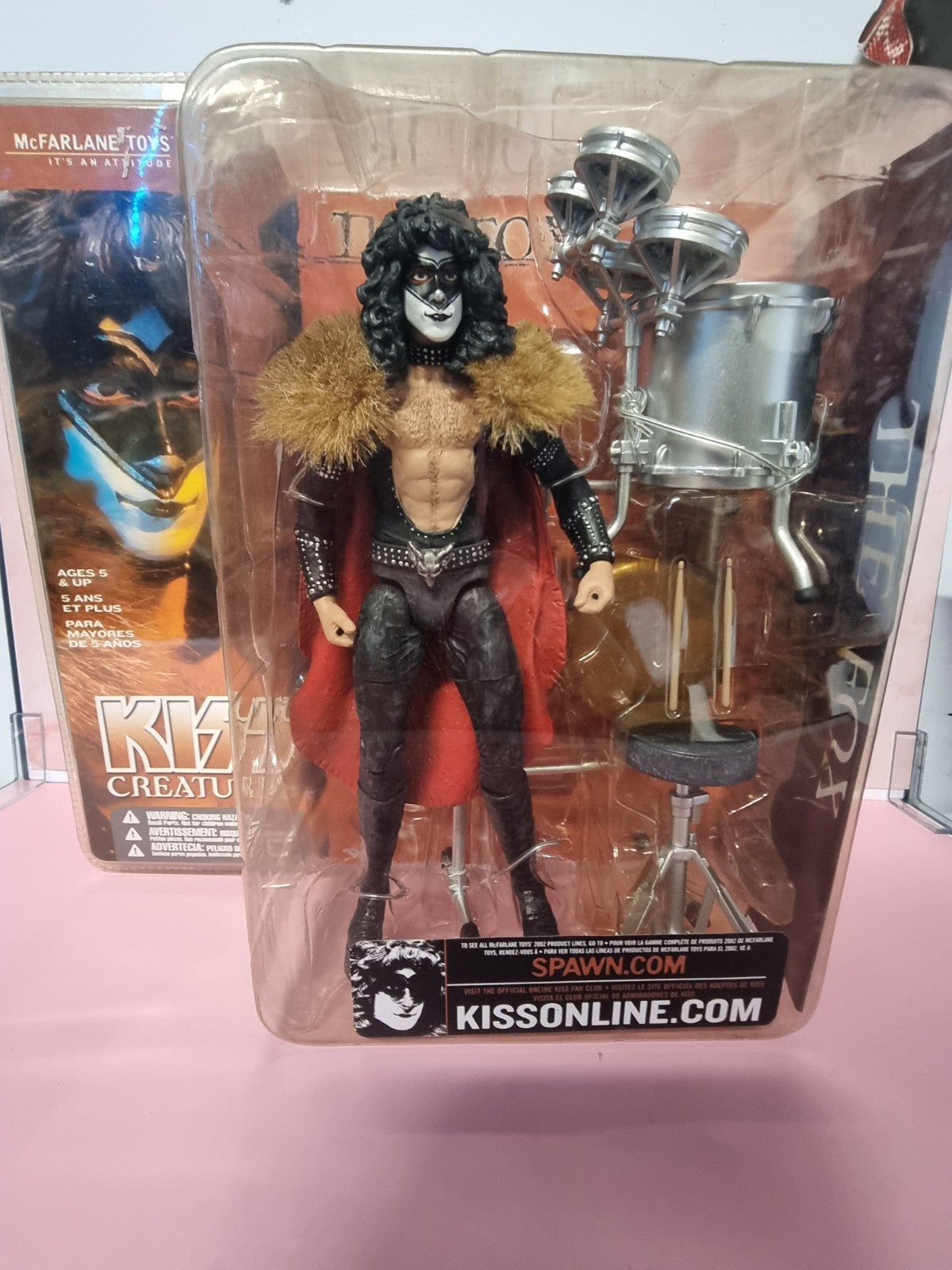 McFarlane KISS Creatures; The Fox; The Demon; The Space Ace - 4 Carded Figures
