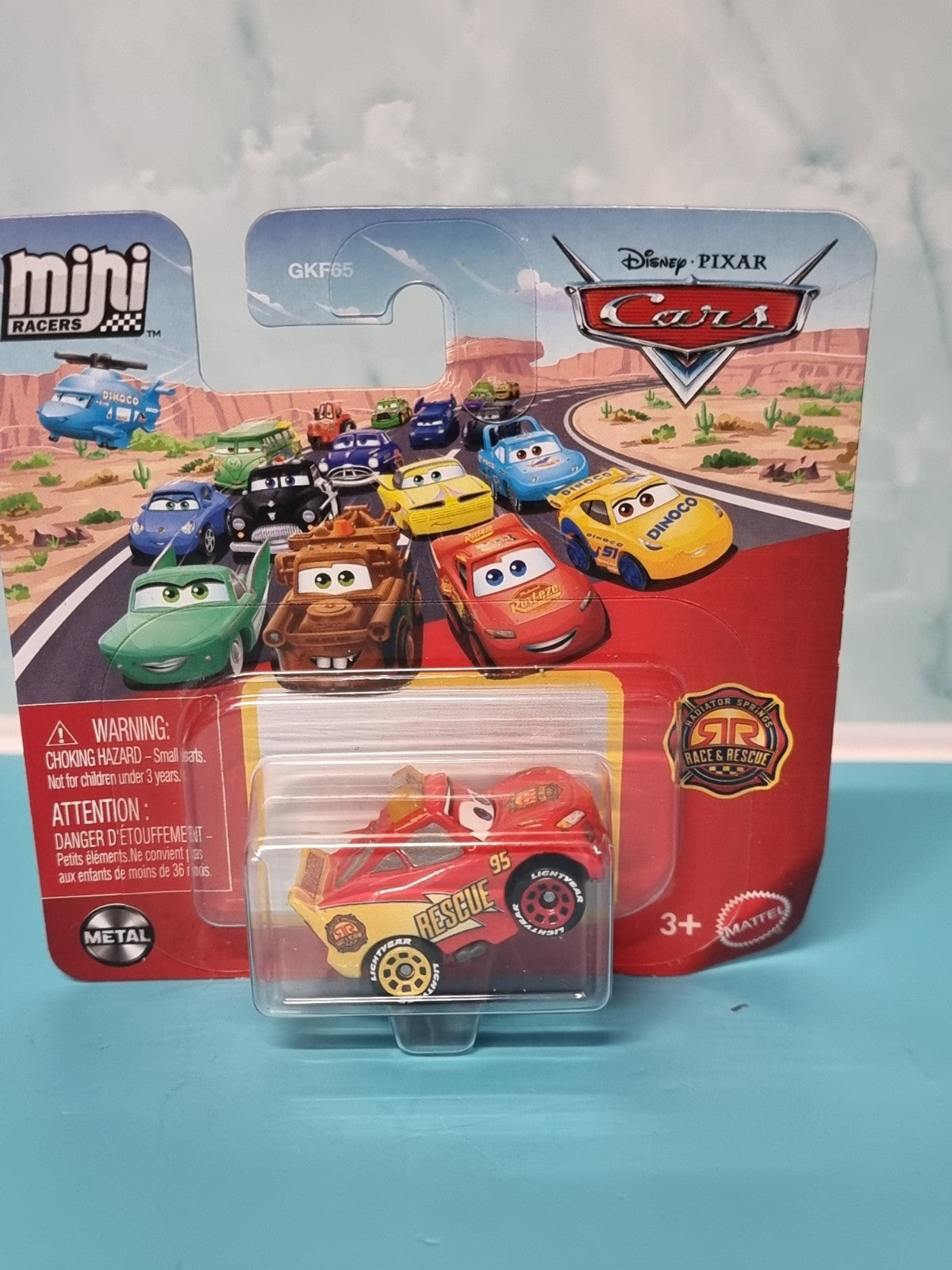 Disney Pixar Cars Mini Racers Race & Rescue Lightning McQueen Single Pack