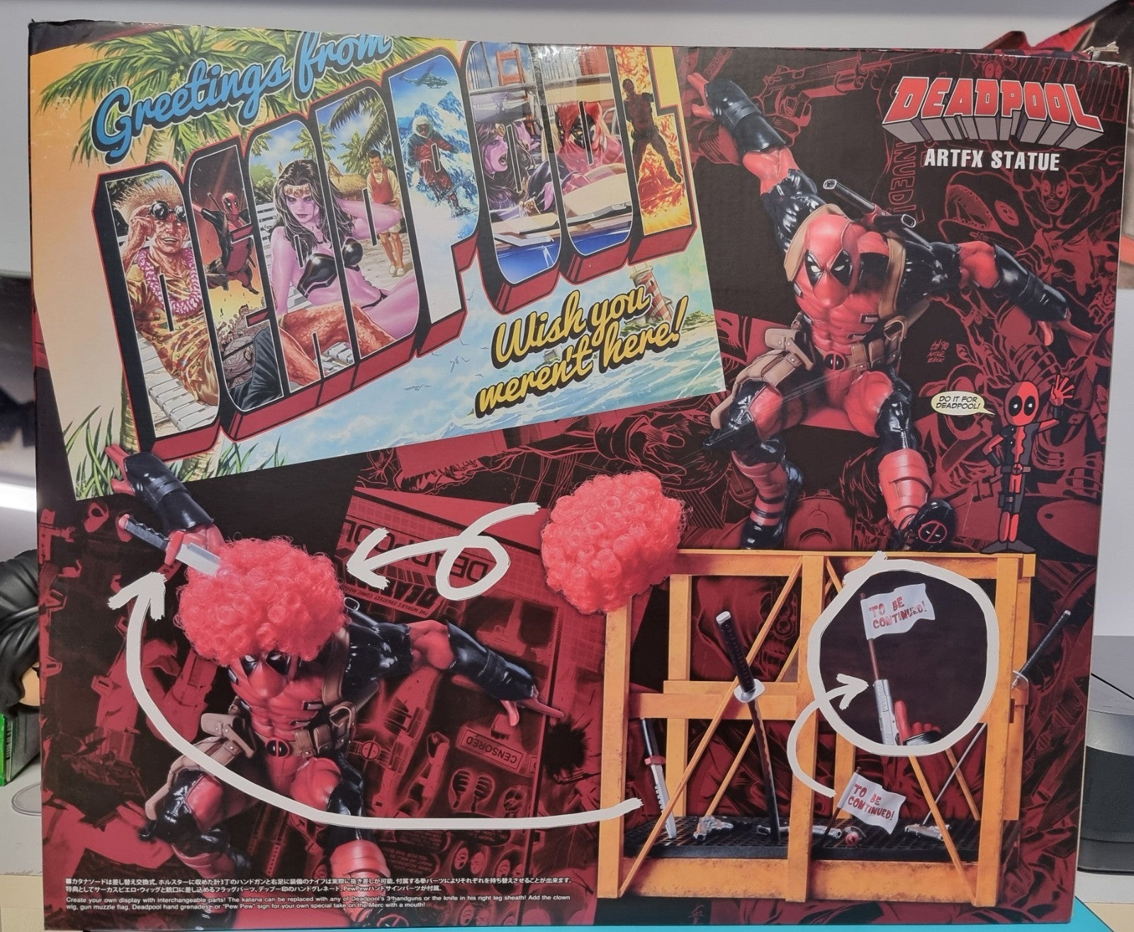 Kotobukiya ARTFX 1/6 Deadpool Figure Marvel Now Super Statue 2017 Rare